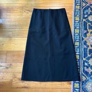 Moncler thick black midi skirt